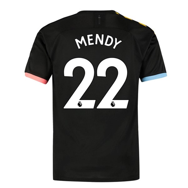 Camiseta Manchester City NO.22 Mendy 2ª 2019/20 Negro